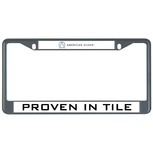 Metal License Plate Frame in Black-American Olean