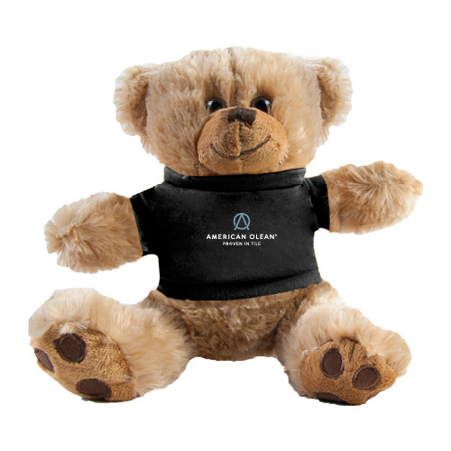 Plush Big Paw 8 1/2 inch Brown Bear w/Black Shirt-American Olean w/Tagline