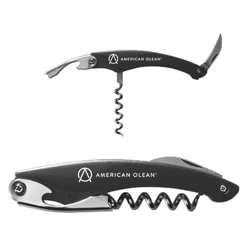 Charcoal Wine Steward Key-American Olean w/Tagline Flat