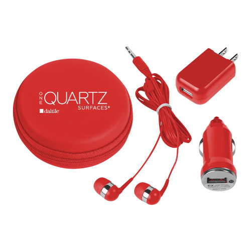 3 in 1 Red Audio Travel Kit-ONE Quartz Vertical