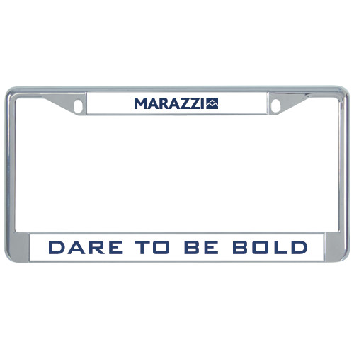 Metal License Plate Frame in Chrome-Marazzi