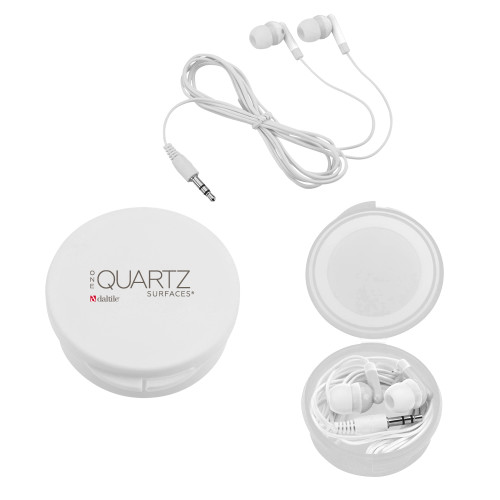 Ear Buds in White Case-ONE Quartz Vertical