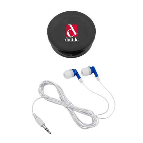 Ear Buds in Black Case-Daltile Stacked Logo