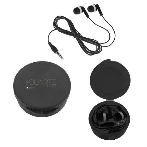 Ear Buds in Black Case-ONE Quartz Vertical