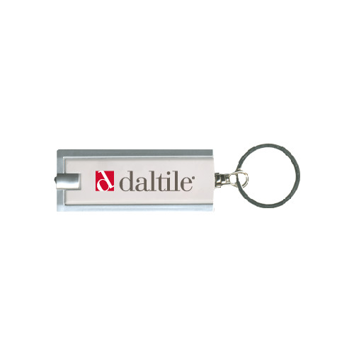 Turbo White Flashlight Key Holder-Daltile Flat Logo