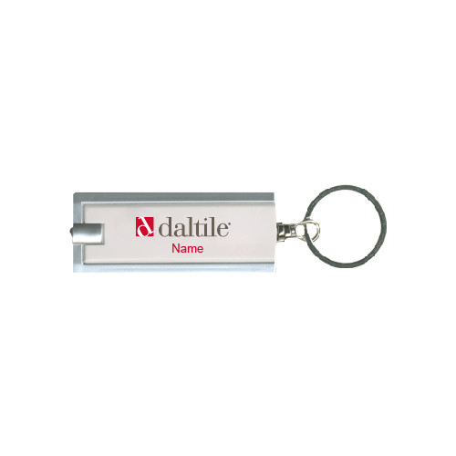 Turbo White Flashlight Key Holder-Daltile Flat Logo