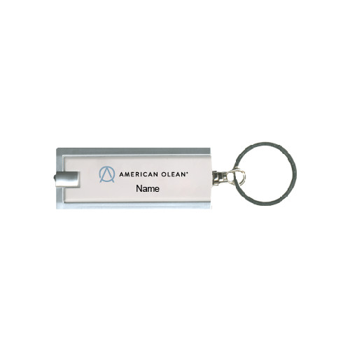 Turbo White Flashlight Key Holder-American Olean Flat