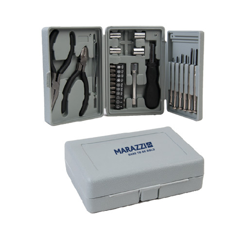 Compact 26 Piece Deluxe Tool Kit-Marazzi Logo w/Tagline