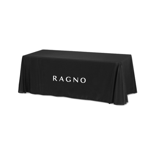 Black 6 foot Table Throw-Ragno