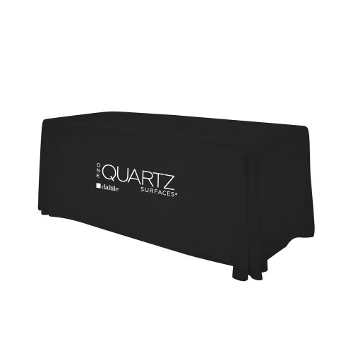 Black 6 foot Table Throw-ONE Quartz Vertical
