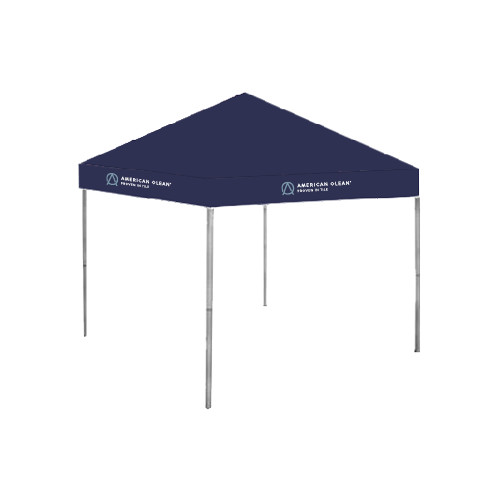 9 ft x 9 ft Navy Tent-American Olean w/Tagline Flat