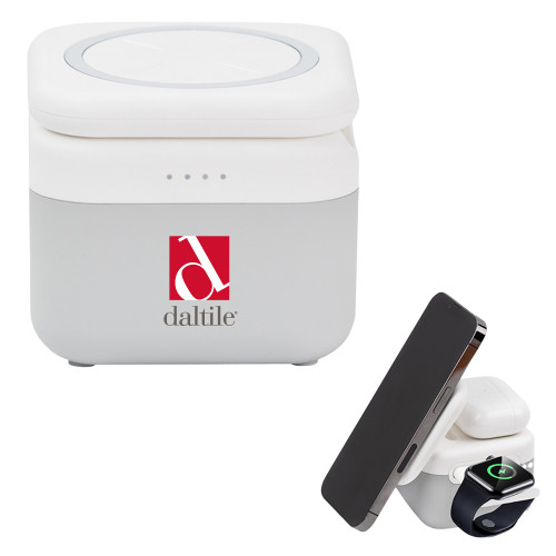 3 in 1 Mag Max Modularized Wireless Charger-Daltile Stacked Logo