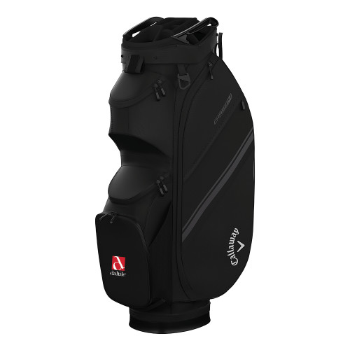 Callaway Chase 14 Black Cart Golf Bag-Daltile Stacked Logo