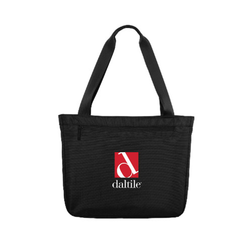 Executive Black Laptop Tote-Daltile Stacked Logo