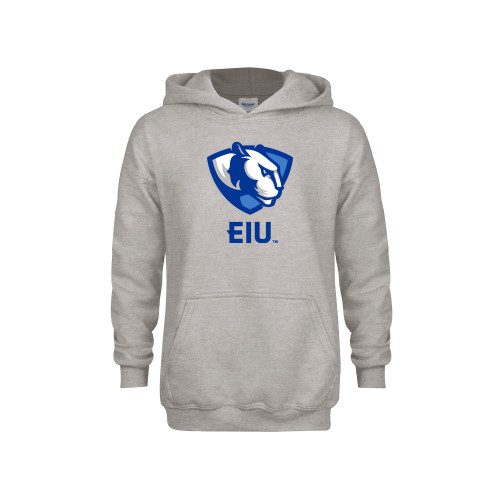  Youth Grey Fleece Hood - Eastern Illinois Secondary