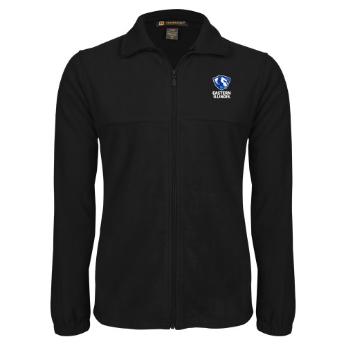  Black Fleece Full Zip Jacket - EIU Primary Logo