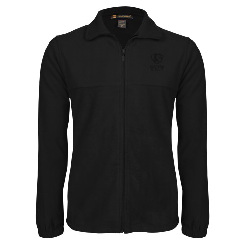  Black Fleece Full Zip Jacket - EIU Primary Logo