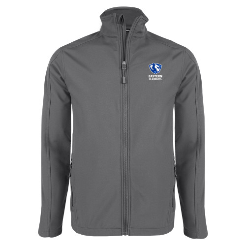  Charcoal Softshell Jacket - EIU Primary Logo