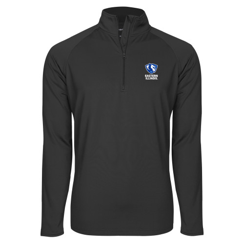  Sport Tek Charcoal Sport Wick Stretch 1/2 Zip Pullover - EIU Primary Logo