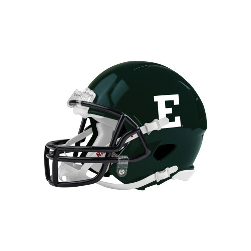  Riddell Replica Dark Green Mini Helmet - Eastern Michigan Athletic Mark