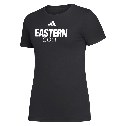  Adidas Womens Black Fresh Tee - Golf - Eastern Michigan - Adidas