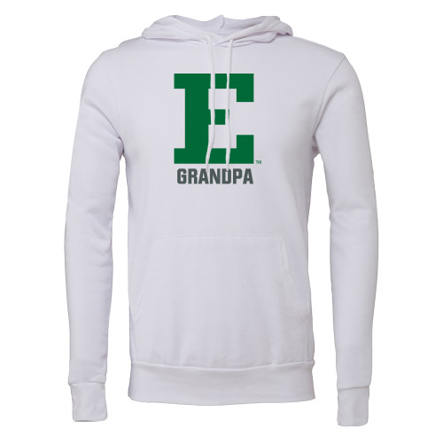  Bella + Canvas White Fleece Hood - Grandpa - Eastern Michigan