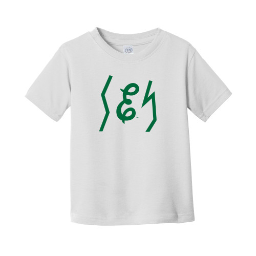  Toddler White T Shirt - Eastern Michigan Secondary Athletic Mark Script E