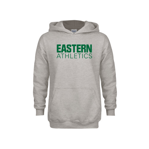  Youth Grey Fleece Hood - Athletics - Eastern Michigan