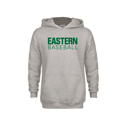  Youth Grey Fleece Hood - Baseball - Eastern Michigan