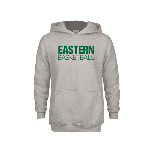 Youth Grey Fleece Hood - Basketball - Eastern Michigan