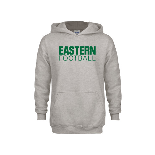  Youth Grey Fleece Hood - Football - Eastern Michigan