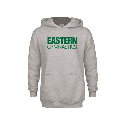  Youth Grey Fleece Hood - Gymnastics - Eastern Michigan