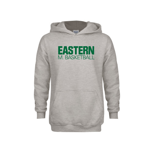  Youth Grey Fleece Hood - Mens Basketball - Eastern Michigan