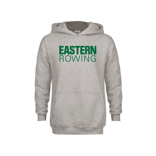  Youth Grey Fleece Hood - Rowing - Eastern Michigan