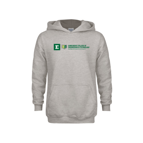  Youth Grey Fleece Hood - GameAbove CET Horizontal