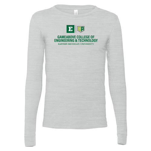  Bella + Canvas Ash Grey Jersey Cotton Long Sleeve T Shirt - GameAbove CET Centered