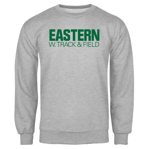  Grey Fleece Crew - Womens Track and Field - Eastern Michigan