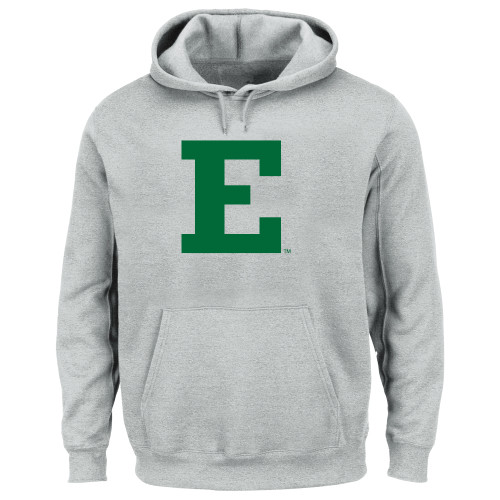  Extended Heather Grey Hoodie - Eastern Michigan Athletic Mark