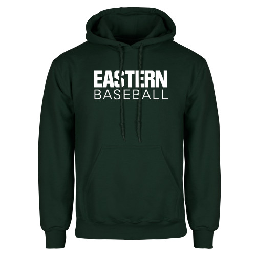  Dark Green Fleece Hood - Baseball - Eastern Michigan