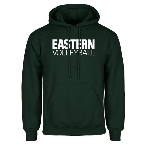  Dark Green Fleece Hood - Volleyball - Eastern Michigan