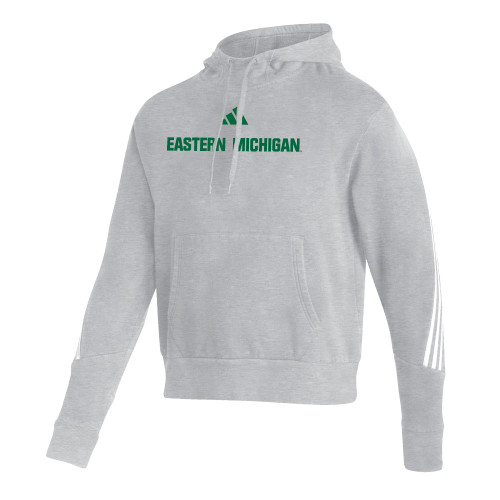  Adidas Medium Grey Heather Pullover Hood - Eastern Michigan - Adidas