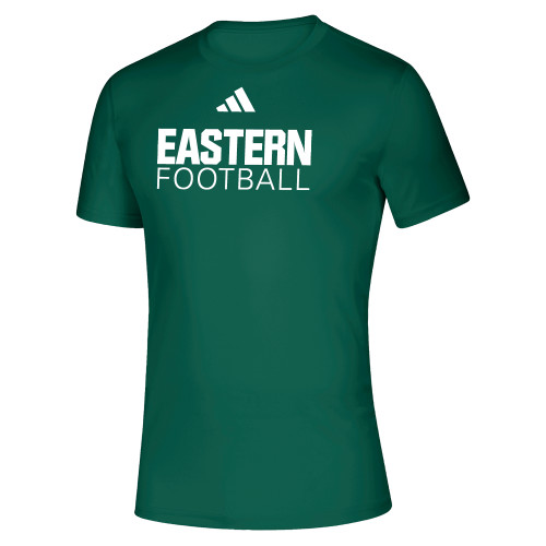 Adidas Dark Green Creator Performance Tee - Football - Eastern Michigan - Adidas