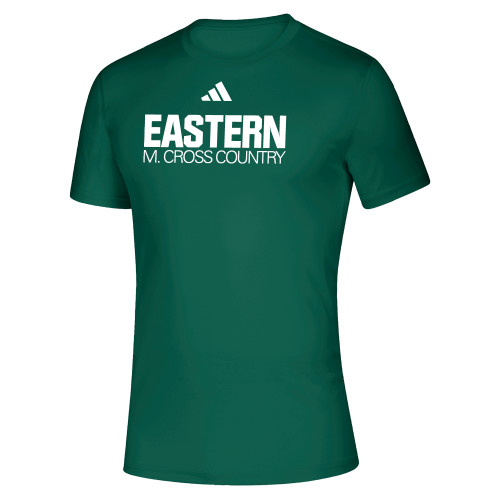  Adidas Dark Green Creator Performance Tee - Mens Cross Country - Eastern Michigan - Adidas