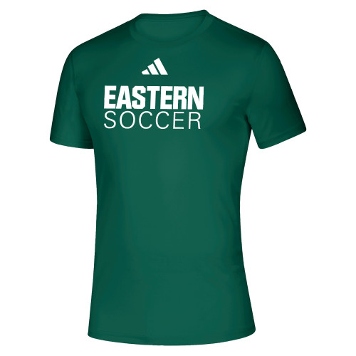  Adidas Dark Green Creator Performance Tee - Soccer - Eastern Michigan - Adidas