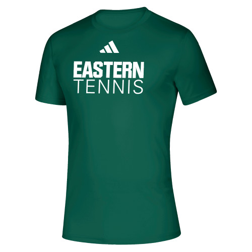  Adidas Dark Green Creator Performance Tee - Tennis - Eastern Michigan - Adidas