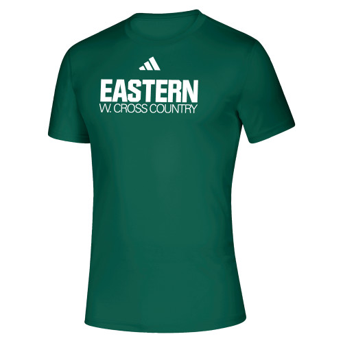  Adidas Dark Green Creator Performance Tee - Womens Cross Country - Eastern Michigan - Adidas
