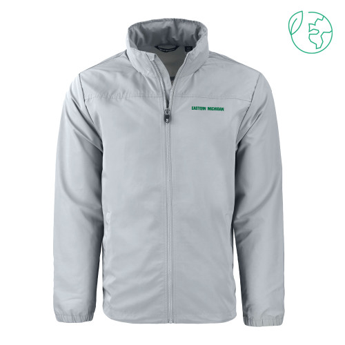  C&B Grey Charter Eco Recycled Full Zip Jacket - Eastern Michigan Athletic Wordmark