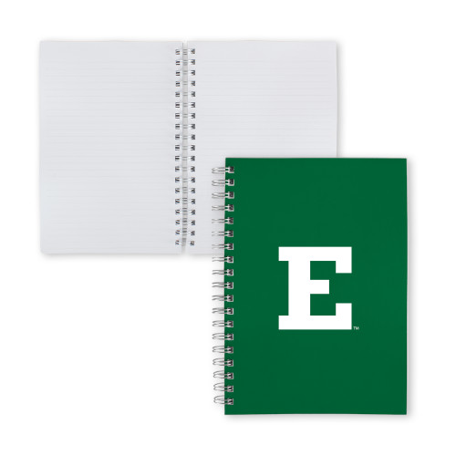  Clear 7 x 10 Spiral Journal Notebook - Eastern Michigan Athletic Mark