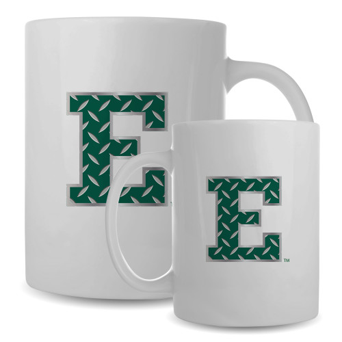  Full Color White Mug 15oz - Eastern Michigan Football E
