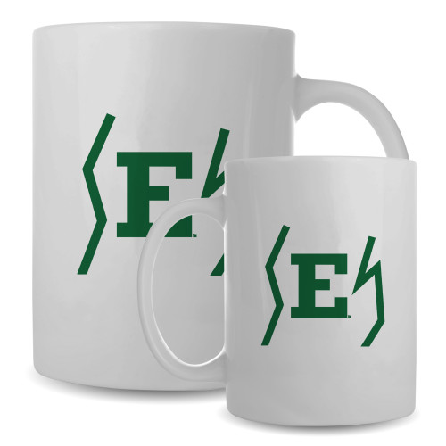  Full Color White Mug 15oz - Eastern Michigan Secondary Athletic Mark
